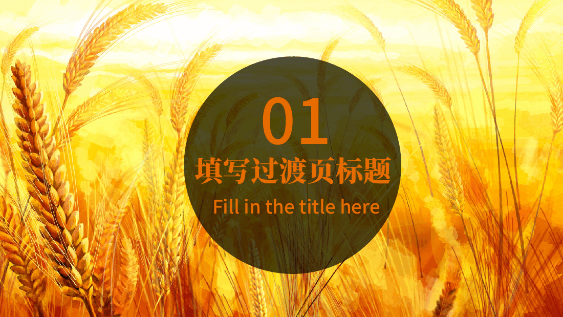 金色农业丰收小麦模板PPT.pptx,第3页预览