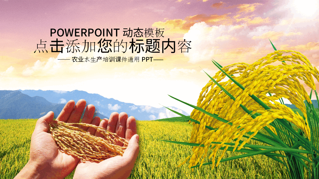农业水生产培训课件通用PPT.pptx,第1页预览