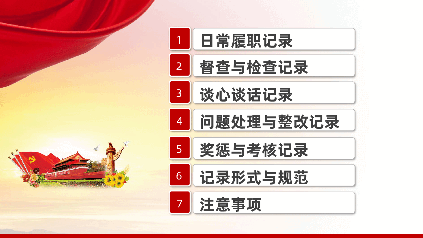 党员领导干部的“一岗双责”,都要记录哪些?ppt(含讲稿、廉洁、微党课、党风廉政、作风建设、领导班子“一岗双责”落实情况).ppt,第2页预览