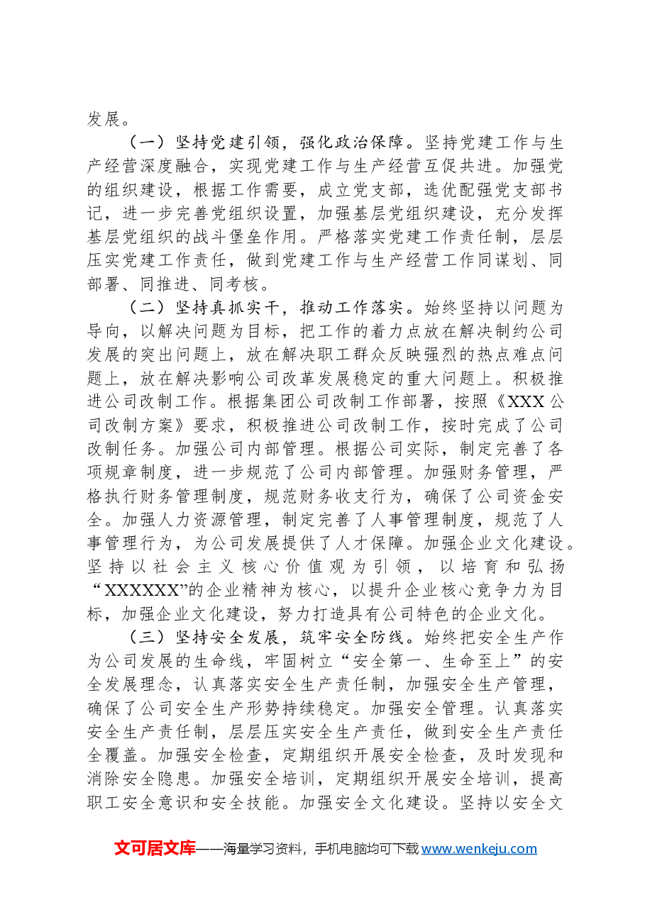 公司2024年个人述职述廉报告.docx,第2页预览