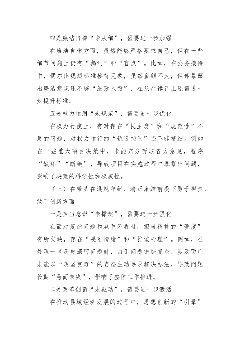 民主生活会个人对照检视发言材料.docx,第4页预览