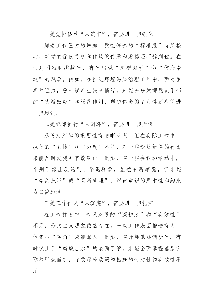民主生活会个人对照检视发言材料.docx,第3页预览