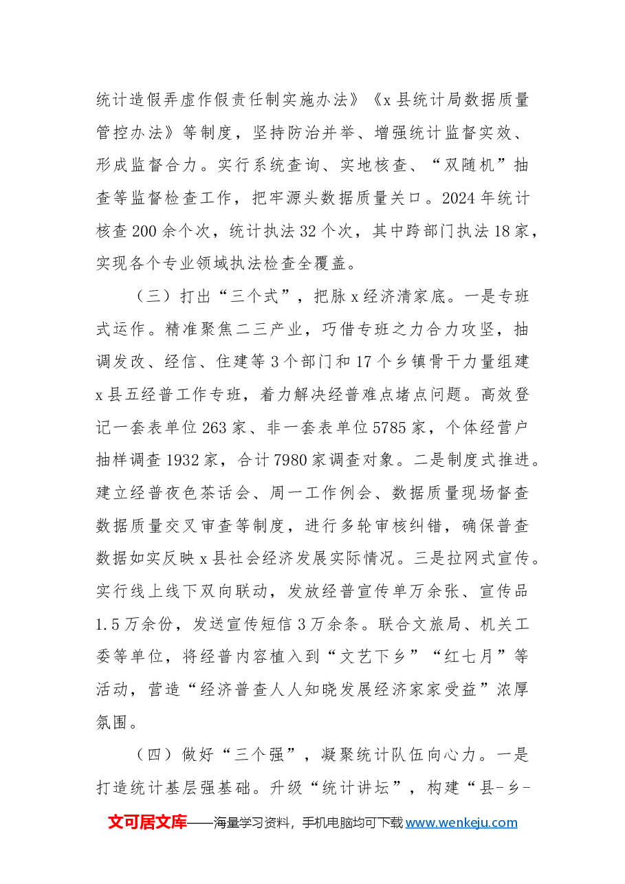 某县统计局2024年工作总结和2025年工作思路.docx,第3页预览