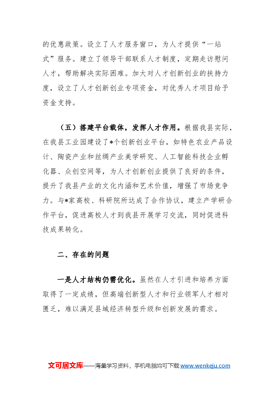 2024年县人才工作总结.docx,第3页预览