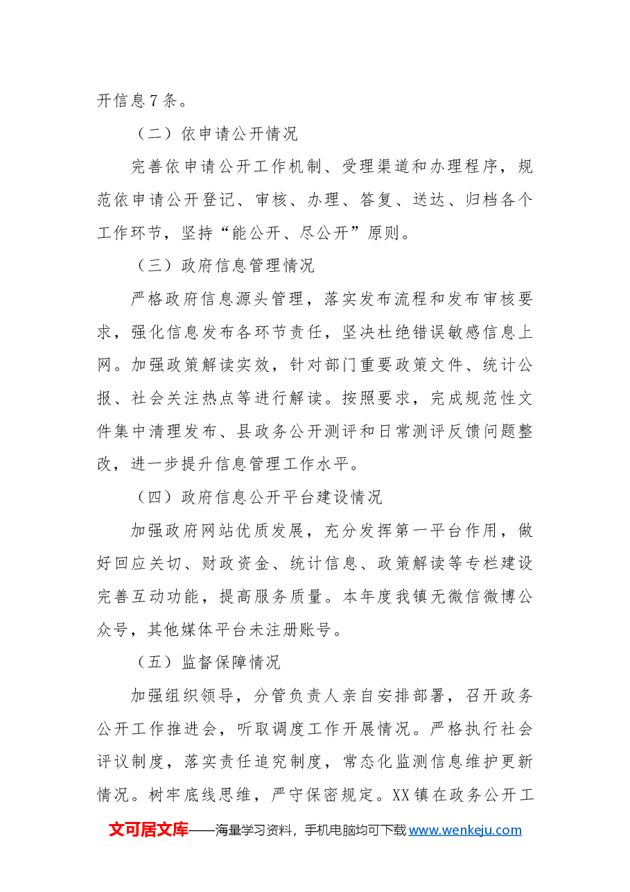 XX镇2024年政务公开工作总结及2025年工作计划.docx,第2页预览