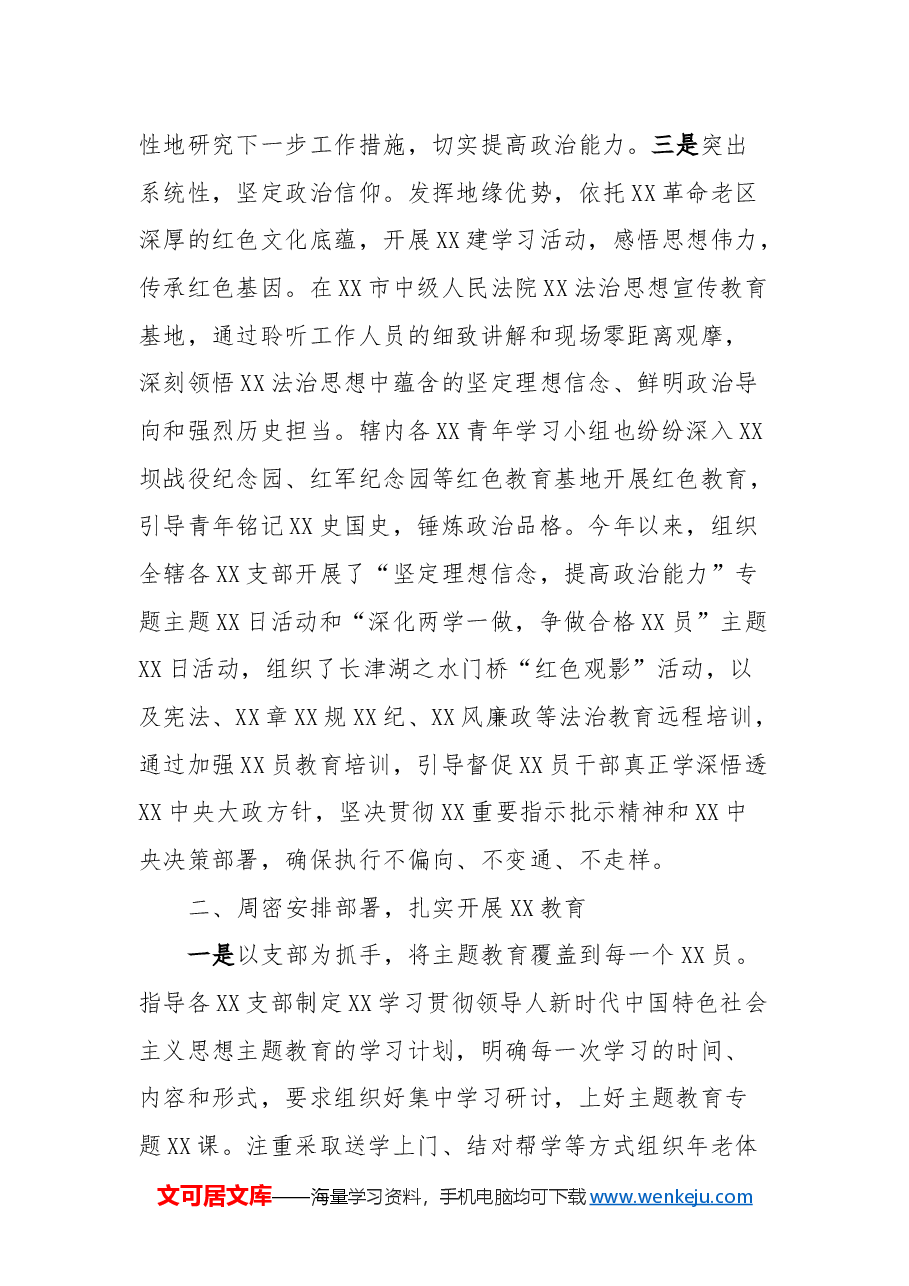 2024年全面从严治党党建工作总结.docx,第2页预览