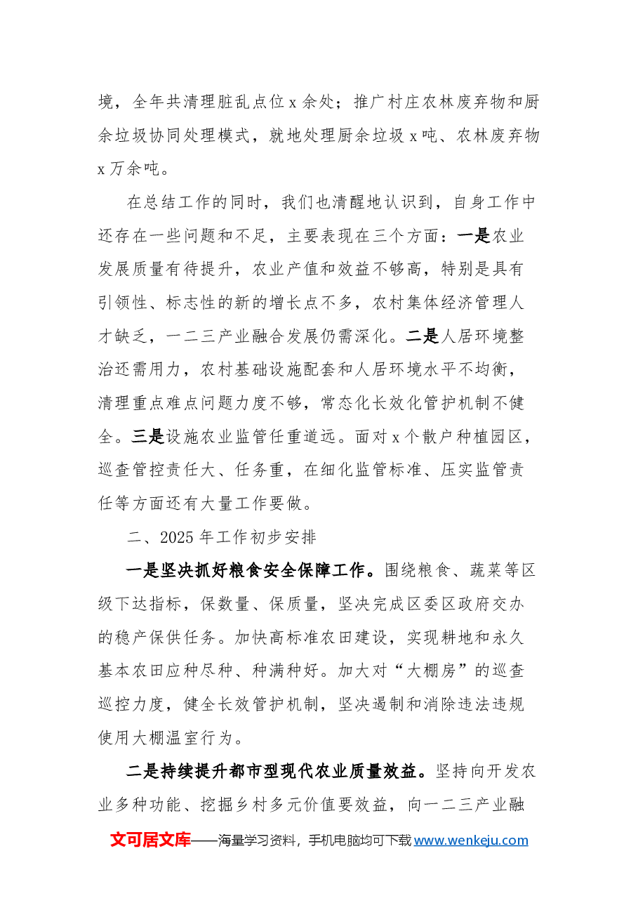镇2024年乡村振兴工作总结及2025年工作计划.docx，第2页预览