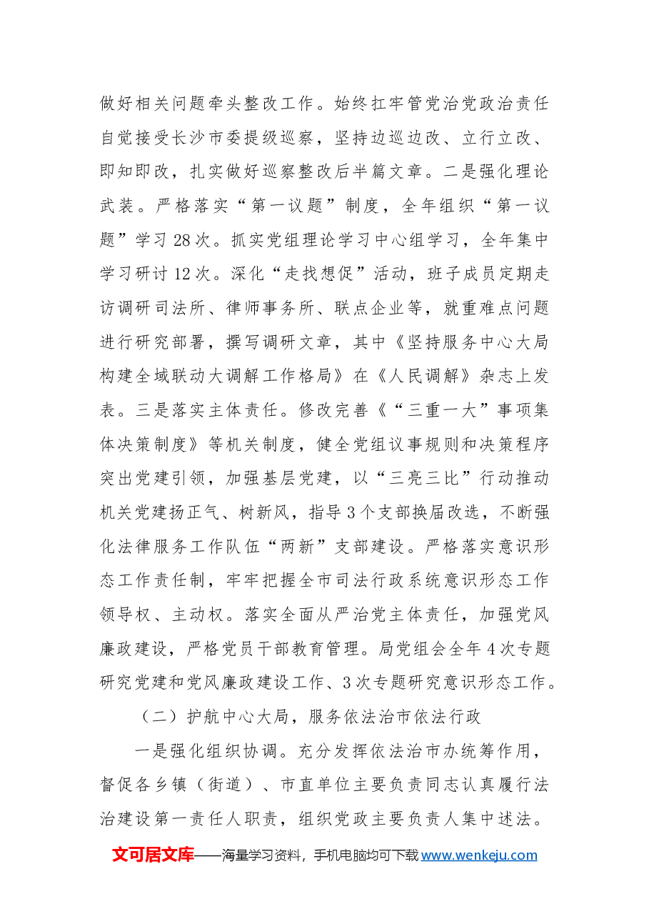 2024年市司法局工作总结和2025年工作计划.docx,第2页预览