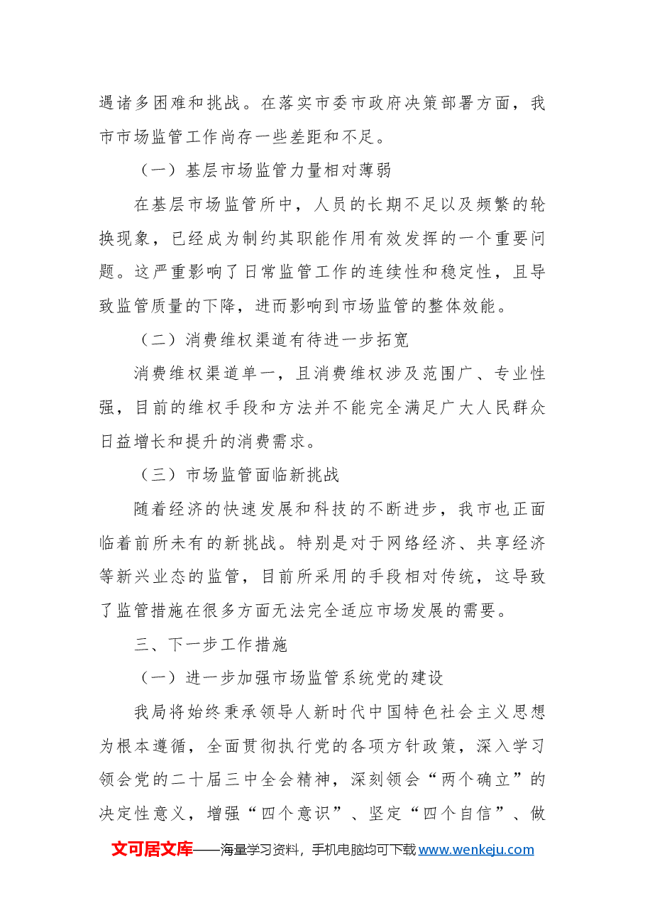 市工商局2024年工作情况总结及下一步工作措施.docx,第4页预览