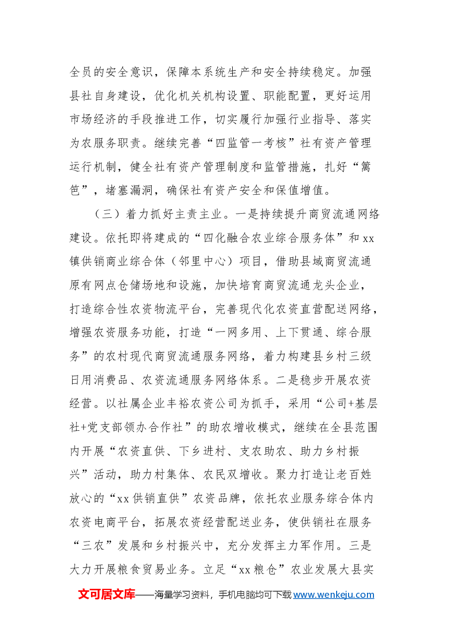 供销社2024年工作总结和2025年工作打算.docx,第4页预览