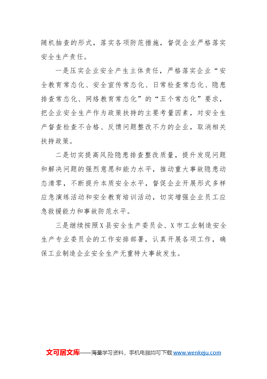 X县工信局2024年度安全生产工作总结.docx,第4页预览