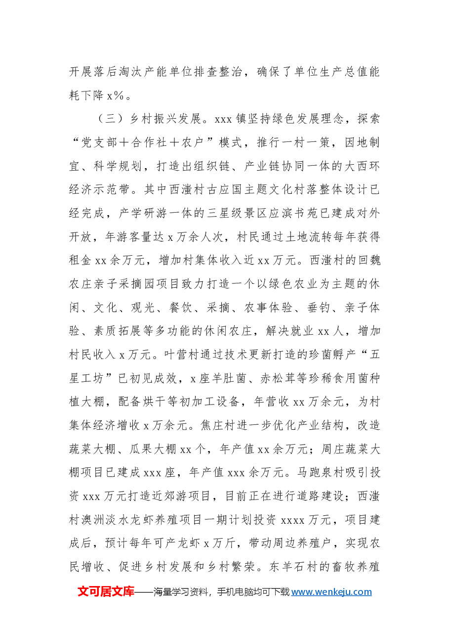 镇政府工作总结.docx,第4页预览