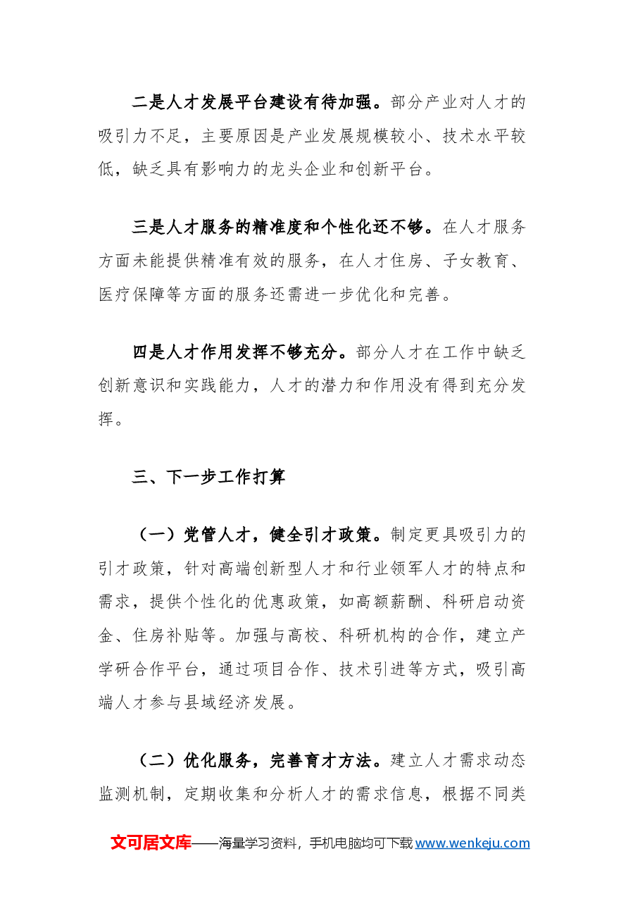 2024年县人才工作总结.docx,第4页预览