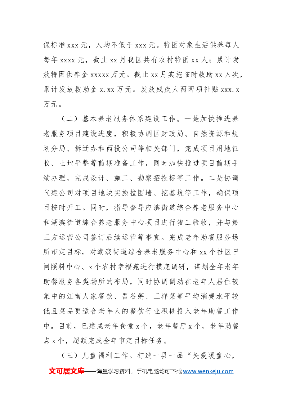 民政局工作总结.docx,第3页预览