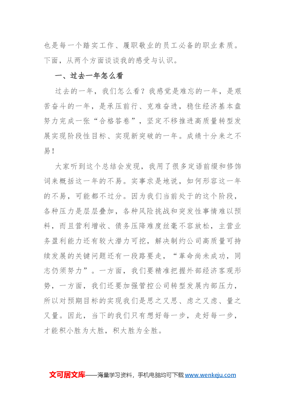集团党支部书记、董事长在集团2024年度工作总结暨表彰大会上的讲话.docx,第2页预览