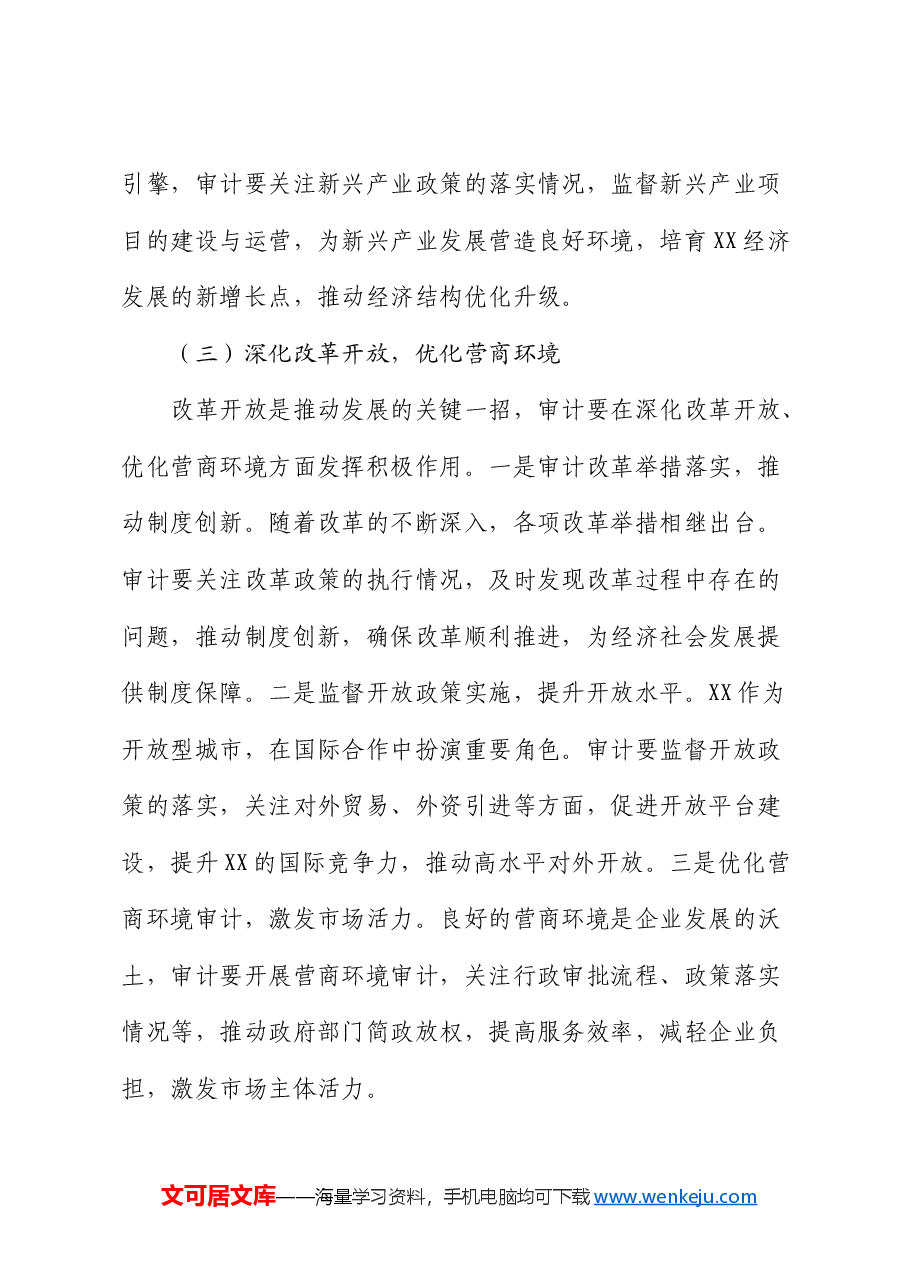 审计局中心组专题学习“两会”重要讲话精神研讨交流会上的发言.docx,第4页预览