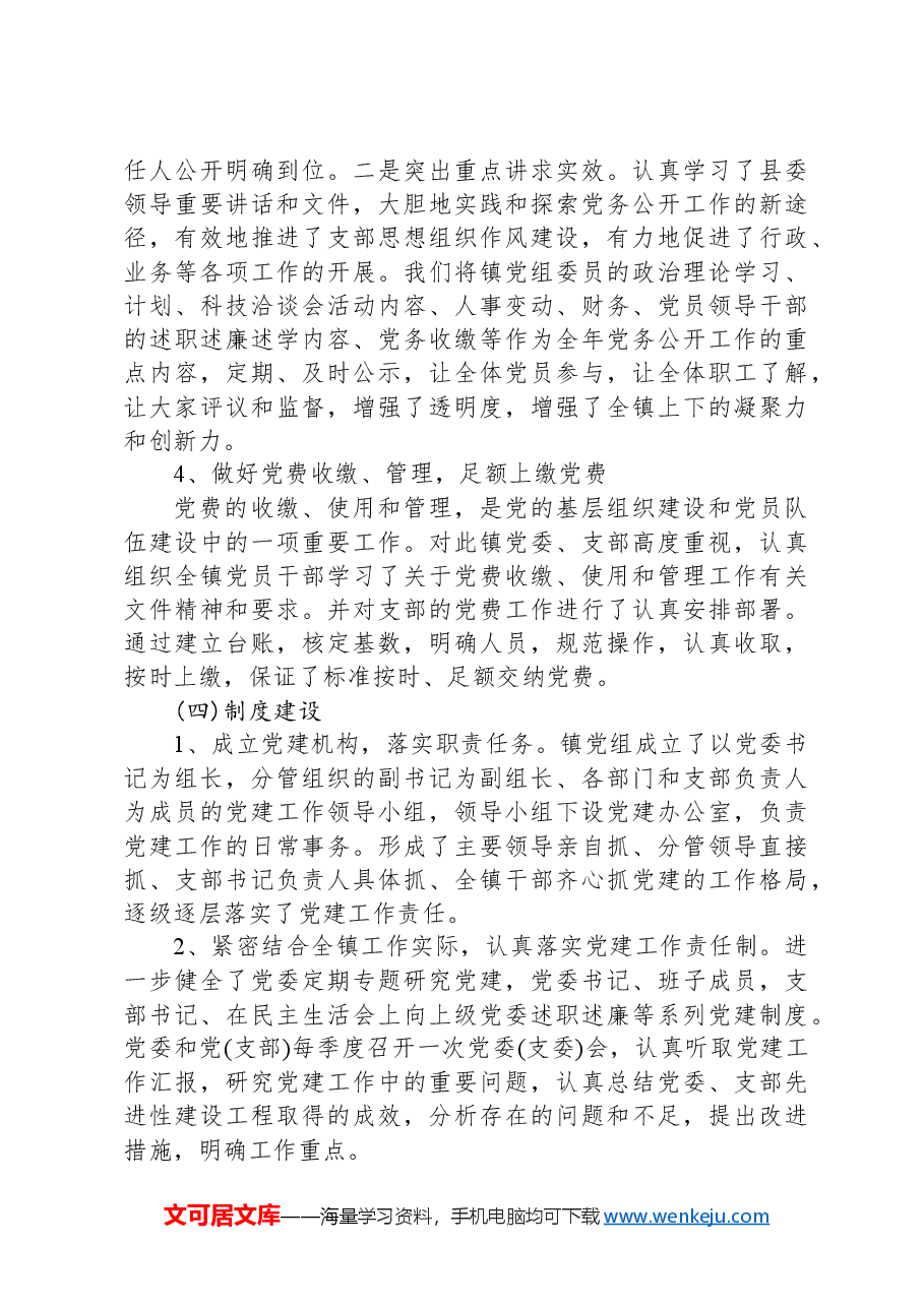 乡镇党建工作经验交流汇报材料.docx,第3页预览