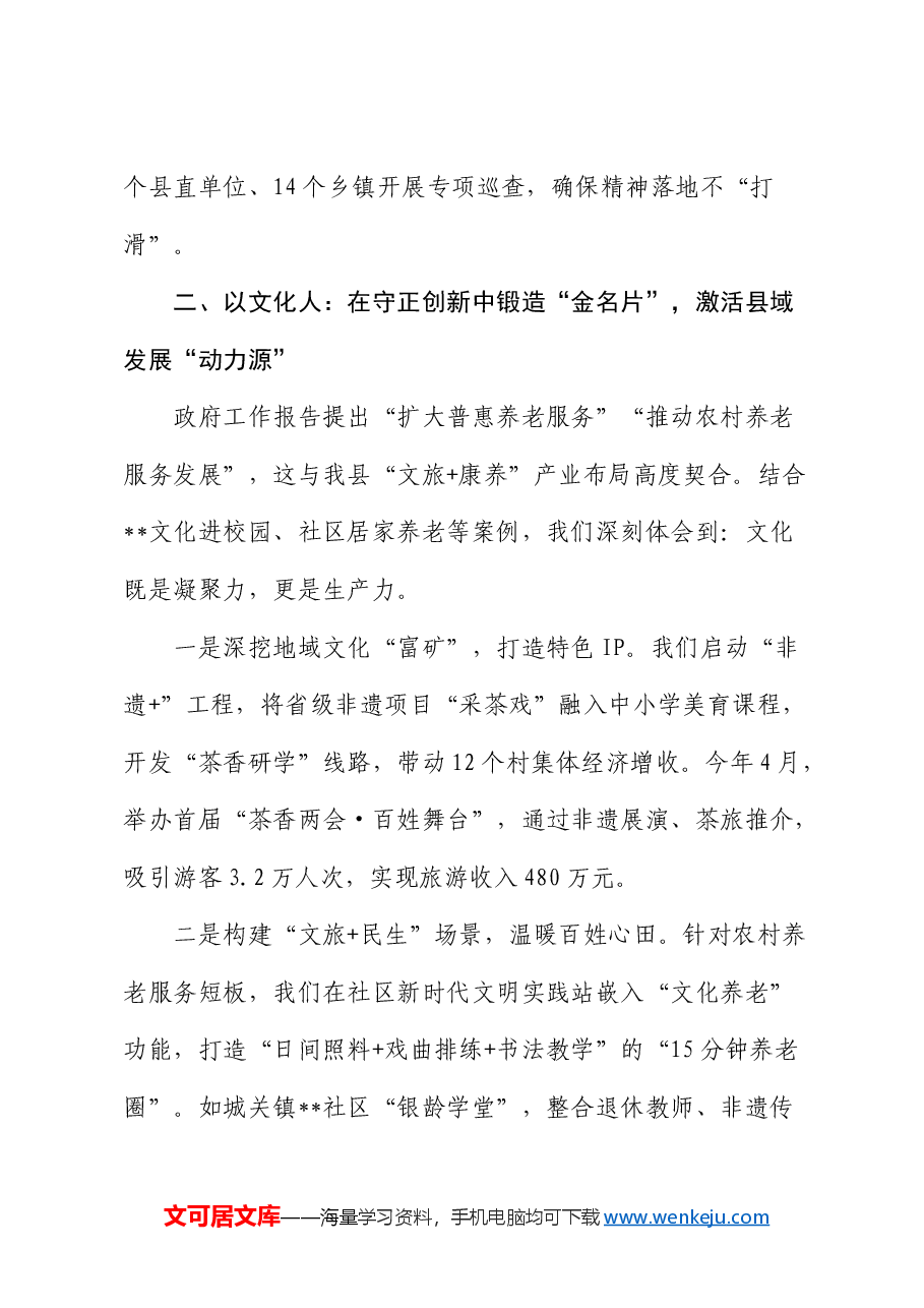 县委宣传部长学习2025年全国两会精神心得体会发言.docx,第3页预览