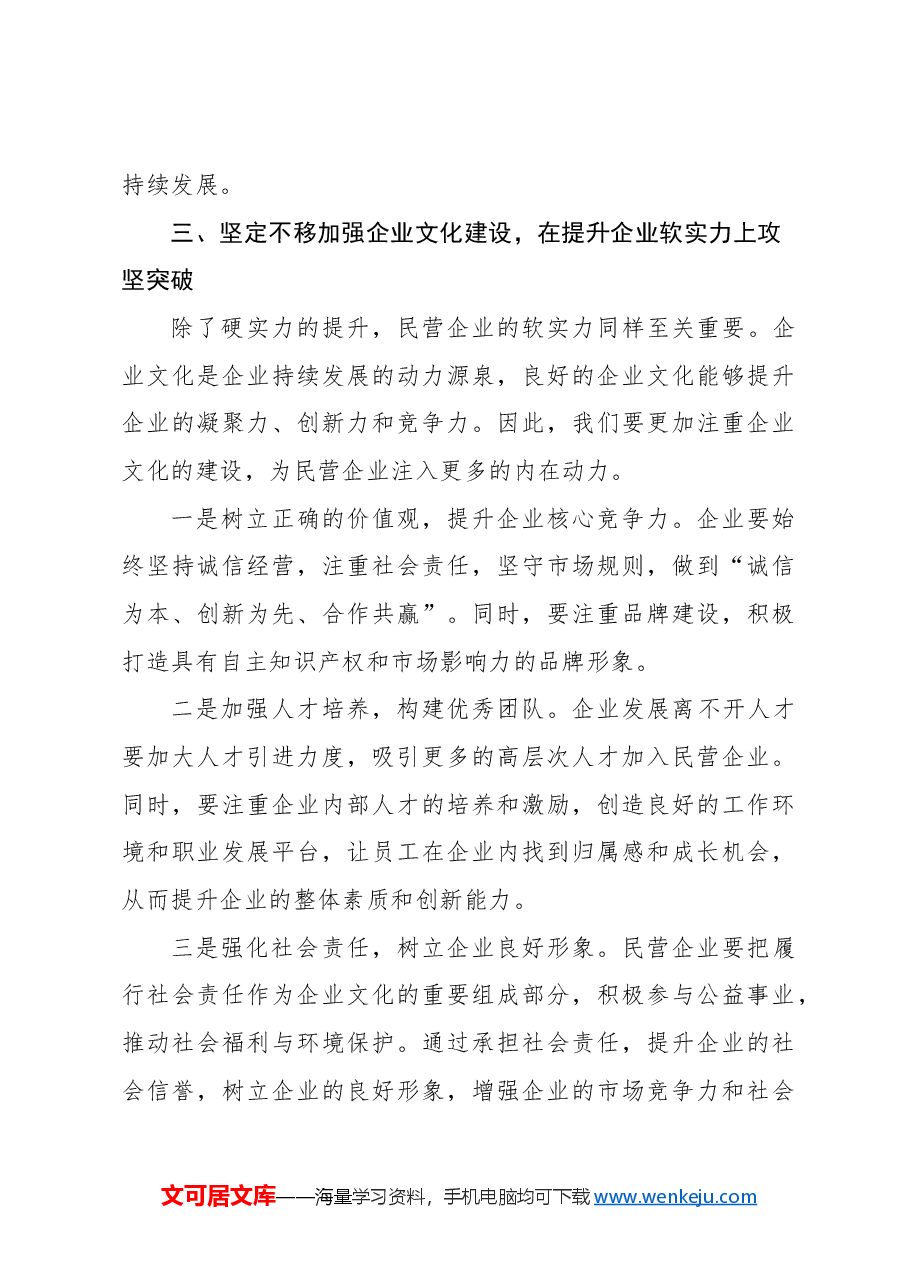 (3篇)在全市民营经济发展座谈会上的讲话材料汇编.docx,第4页预览