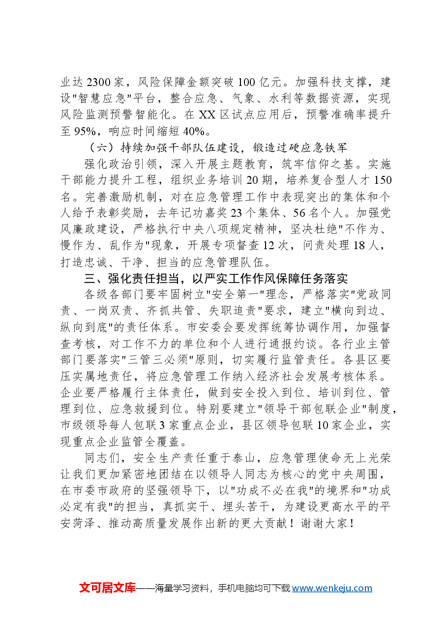 在全市应急管理工作会议上的讲话.docx,第4页预览