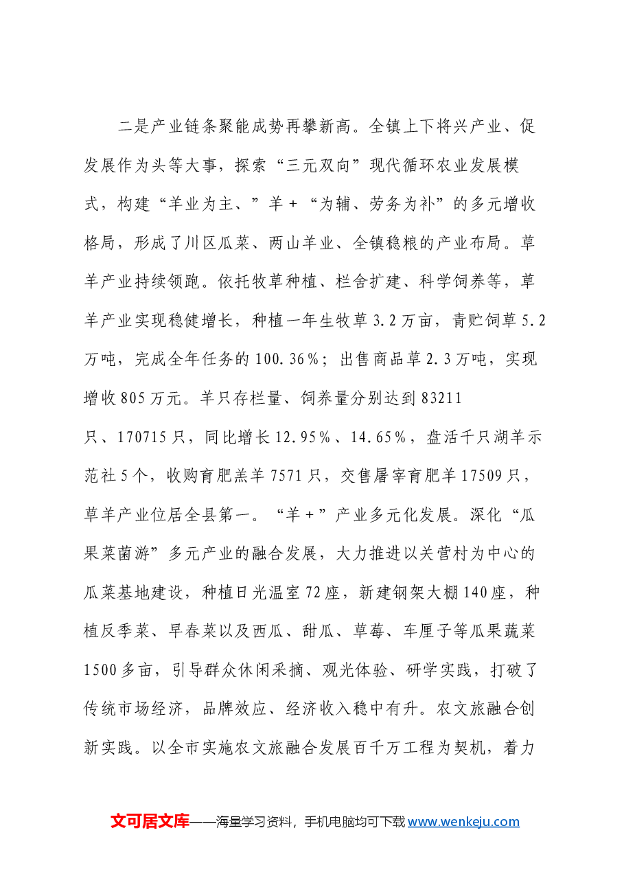 党委副书记、政府镇长在全镇2025年经济工作会议上的讲话.docx,第3页预览