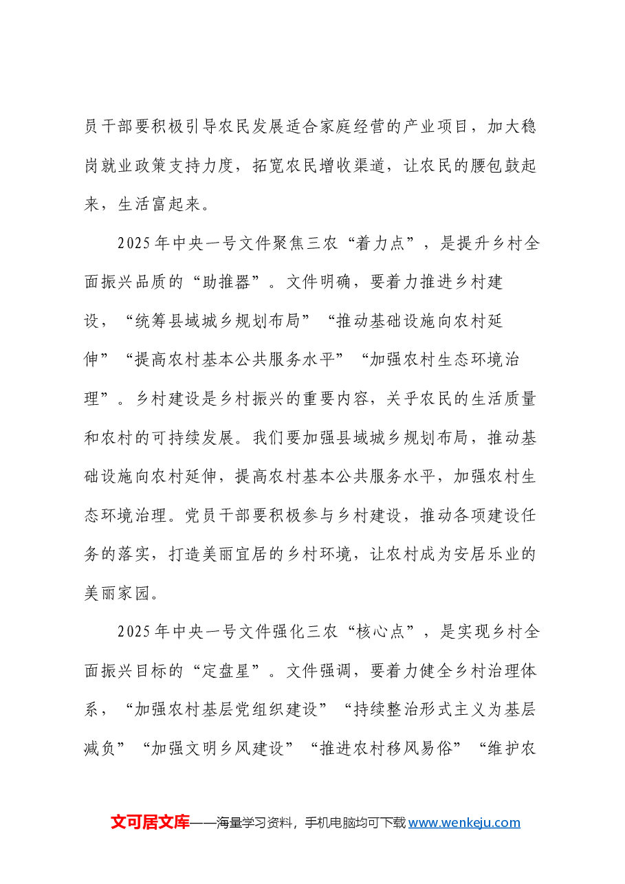 学习2025年中央一号文件的研讨发言材料.docx,第3页预览