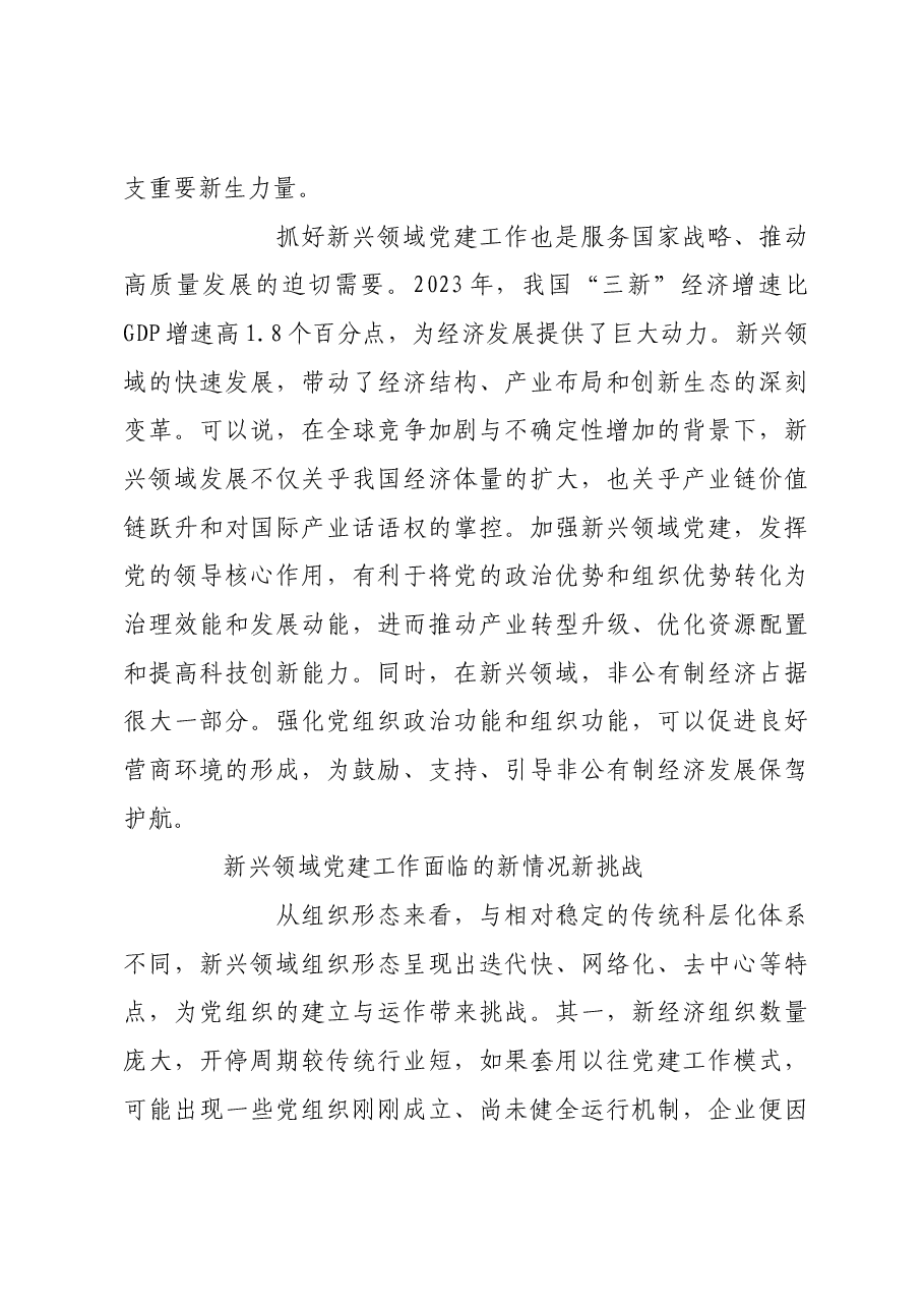 抓好新兴领域党的建设 推动社会工作高质量发展.docx,第3页预览