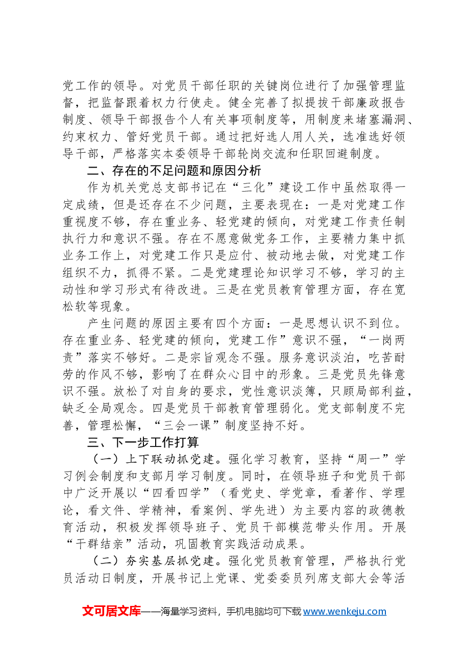 纪委机关党总支2024年度党建工作存在的问题以及整改落实情况.docx,第4页预览