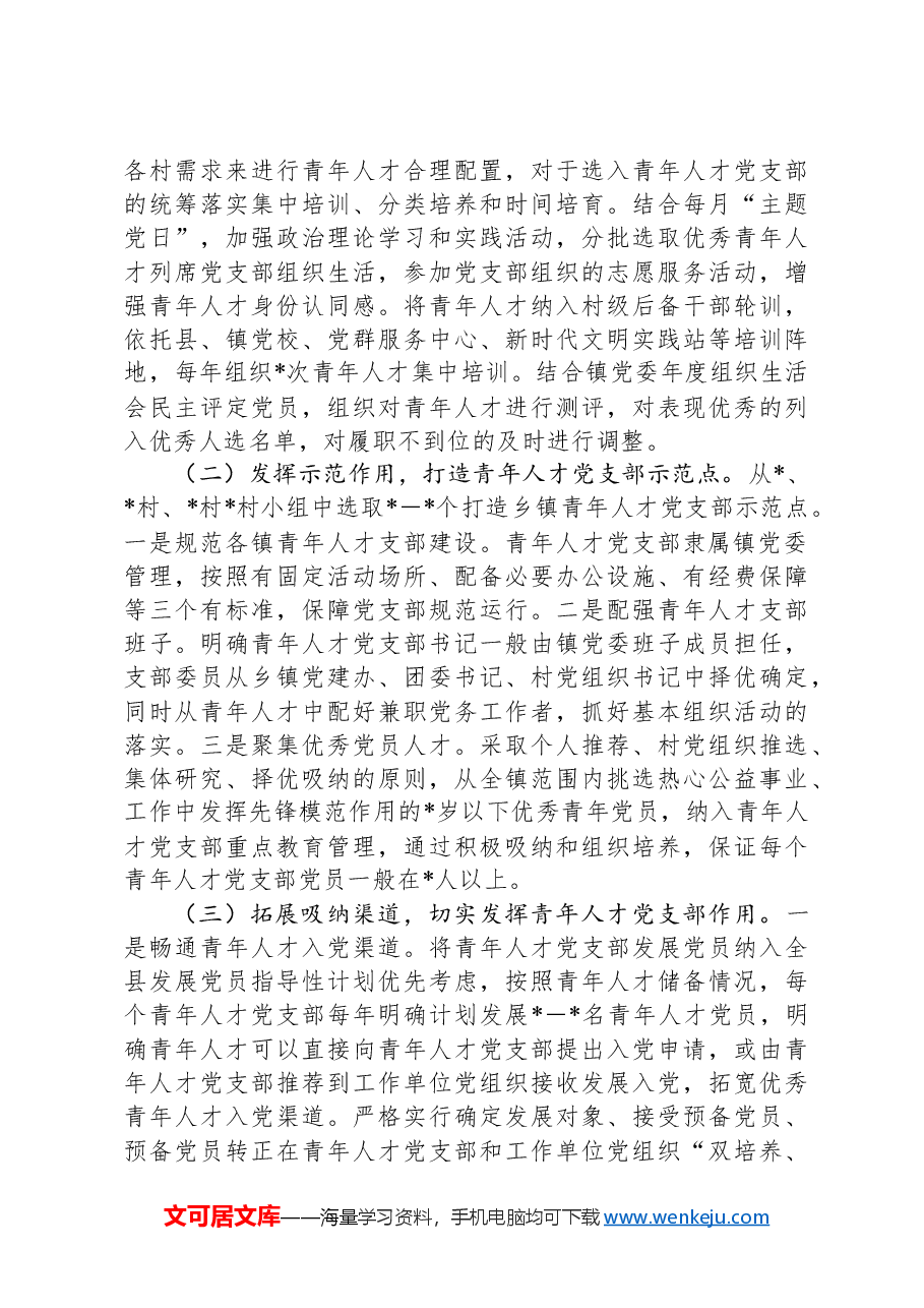 县青年人才党支部调研报告.docx,第3页预览