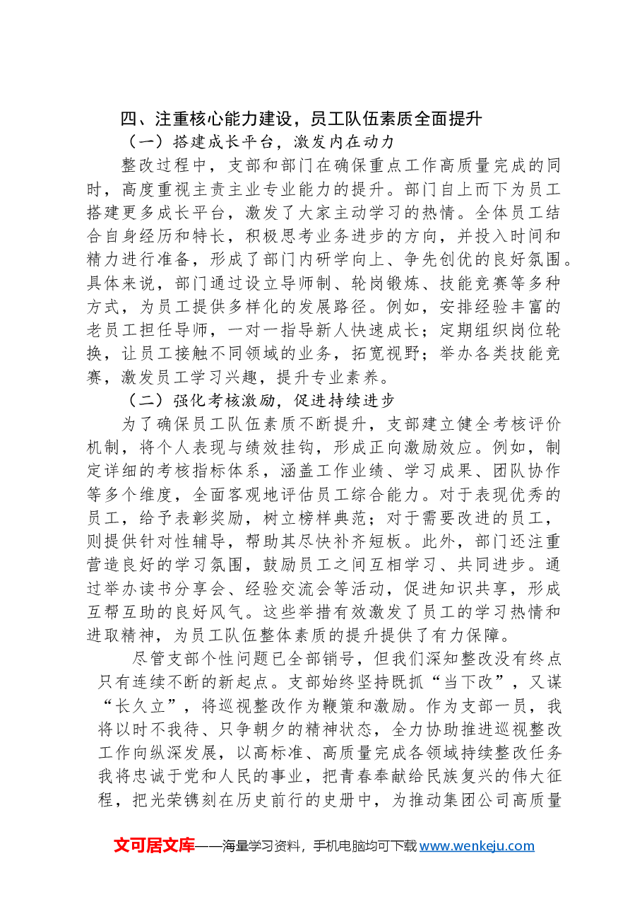 谈巡视巡察整改感悟:巡视巡察亮利刃整改落实迎新篇.docx,第4页预览