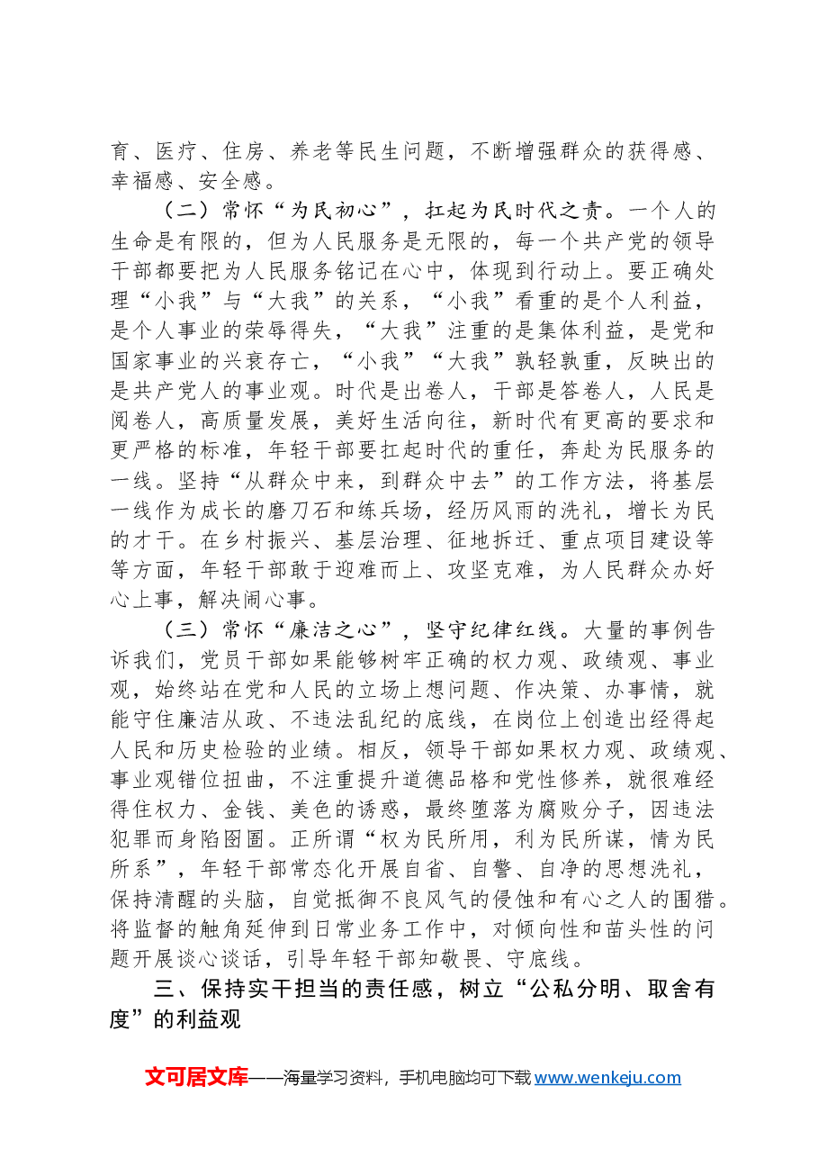 专题党课：年轻干部要守好“铁规矩、硬杠杠”，将纪律规矩落到实处.docx，第4页预览