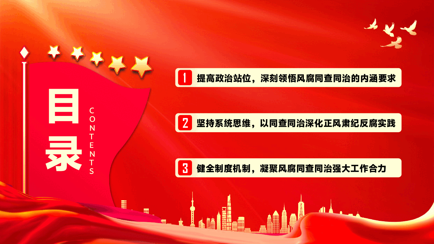第二季度作风建设专题党课PPT（附文字稿）：坚持风腐同查同治，推动党风政风持续向优向好.pptx，第3页预览