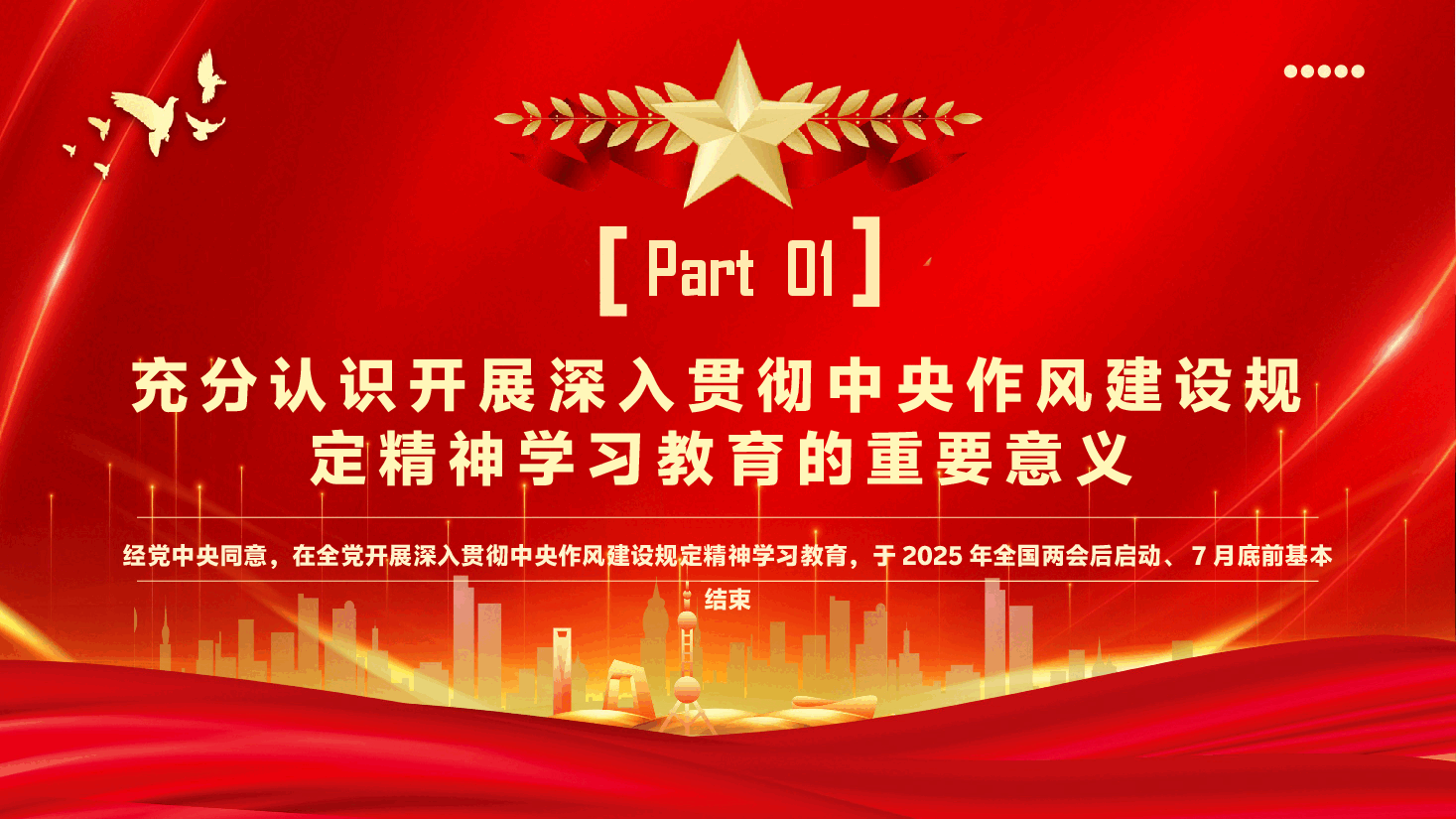 学习教育专题辅导PPT(附文字稿):高质量开展深入贯彻中央作风建设规定精神学习教育.pptx,第4页预览
