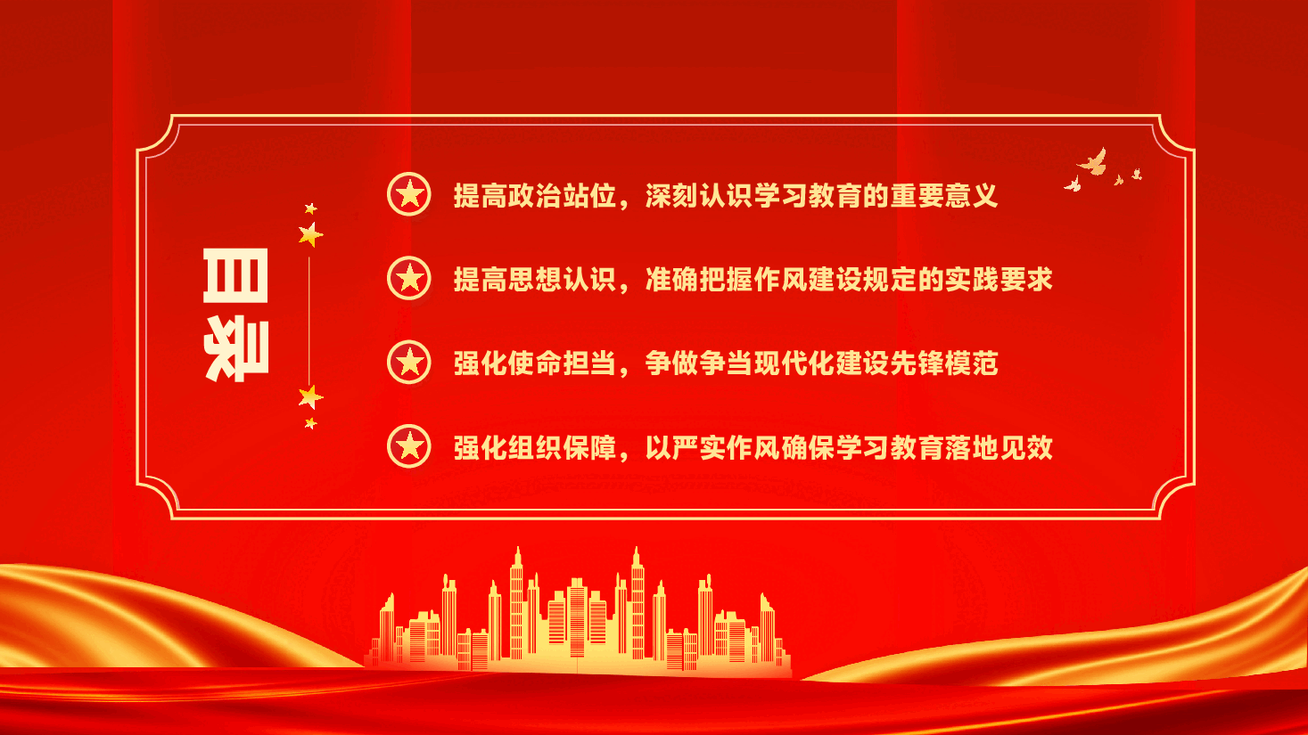 学习教育PPT(附文字稿):深入开展作风建设学习教育,推动党员干部争当现代化建设先锋模范.pptx,第3页预览