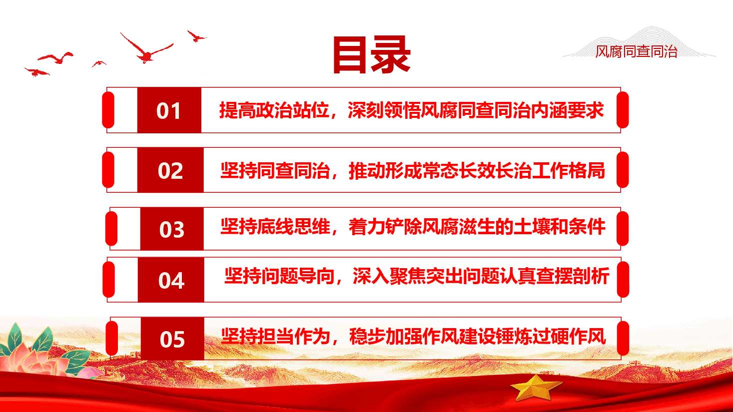 学习教育课件(附文稿):坚持风腐同查同治,推动作风建设持续向上向好.pptx,第3页预览