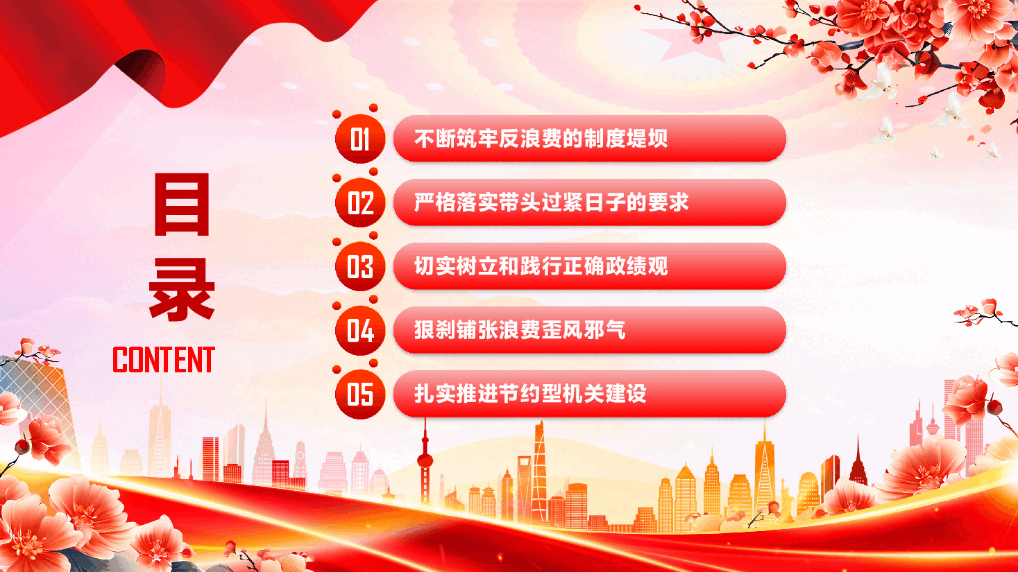 学习宣讲《党政机关厉行节约反对浪费条例》专题辅导PPT(附文字稿):党政机关要带头过紧日子,坚决遏制和根治铺张浪费的作风之弊、行为之垢.pptx,第4页预览