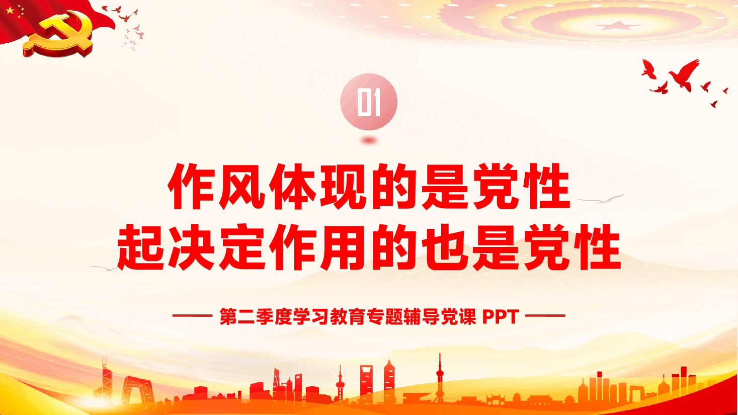 第二季度专题辅导党课PPT(附文稿):作风问题本质上是党性问题.pptx,第4页预览