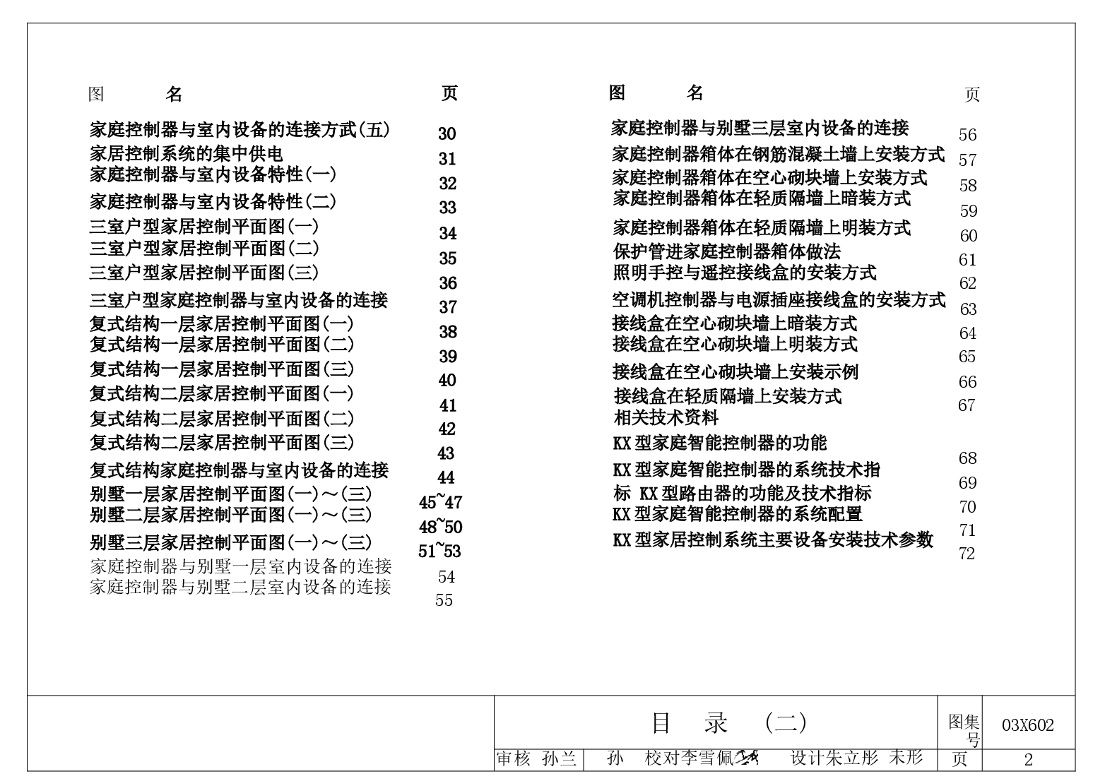 03X602 智能家居控制系统设计施工图集.docx,第2页预览