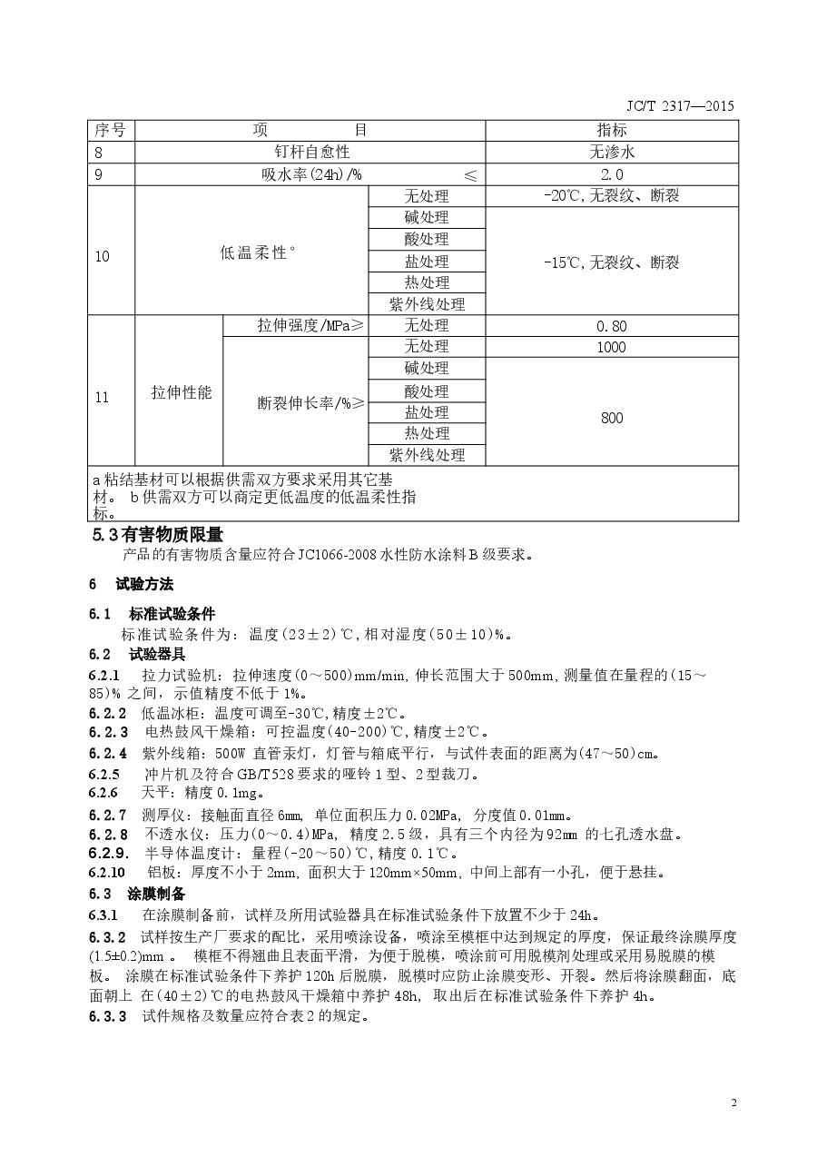 JCT2317-2015 喷涂橡胶沥青防水涂料.docx,第4页预览