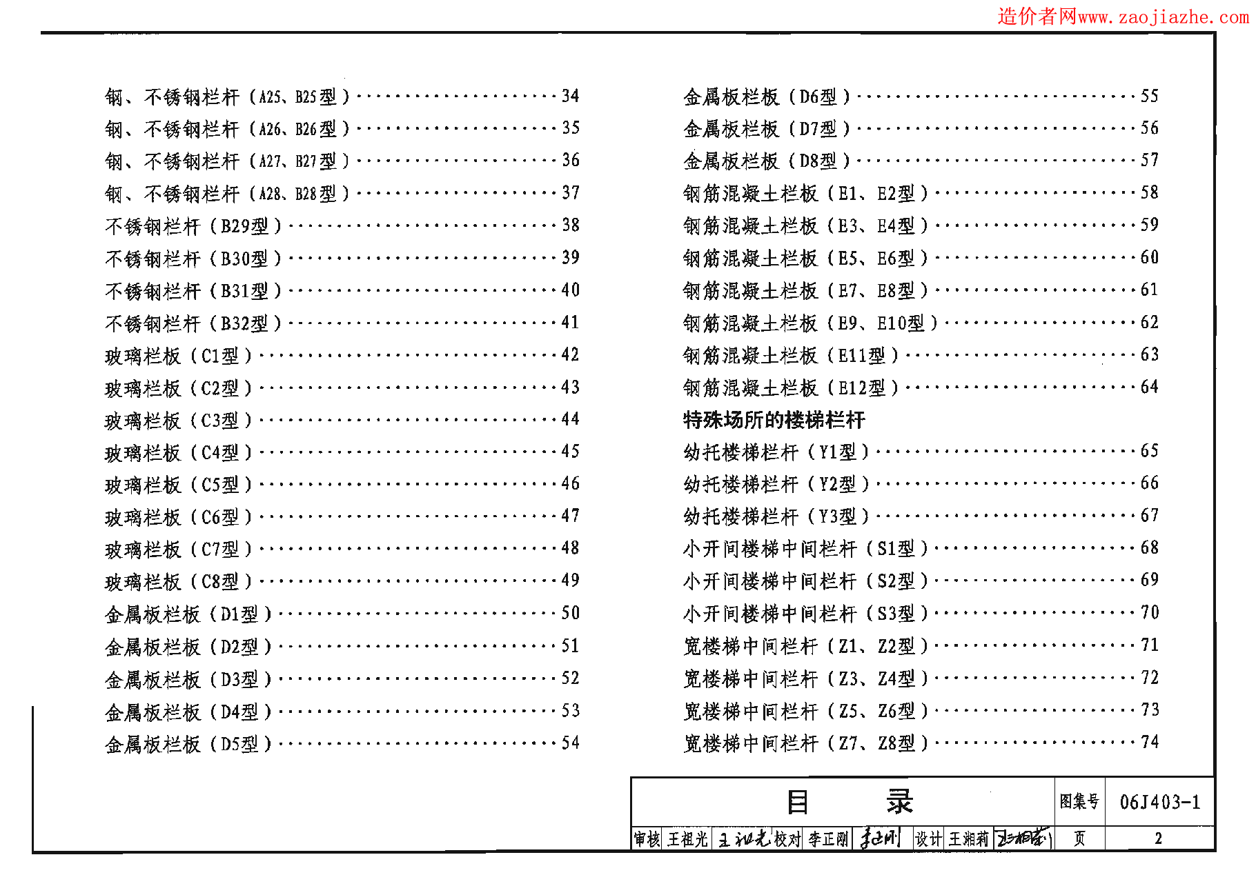 06J403-1楼梯、栏杆、栏板图集.pdf,第2页预览