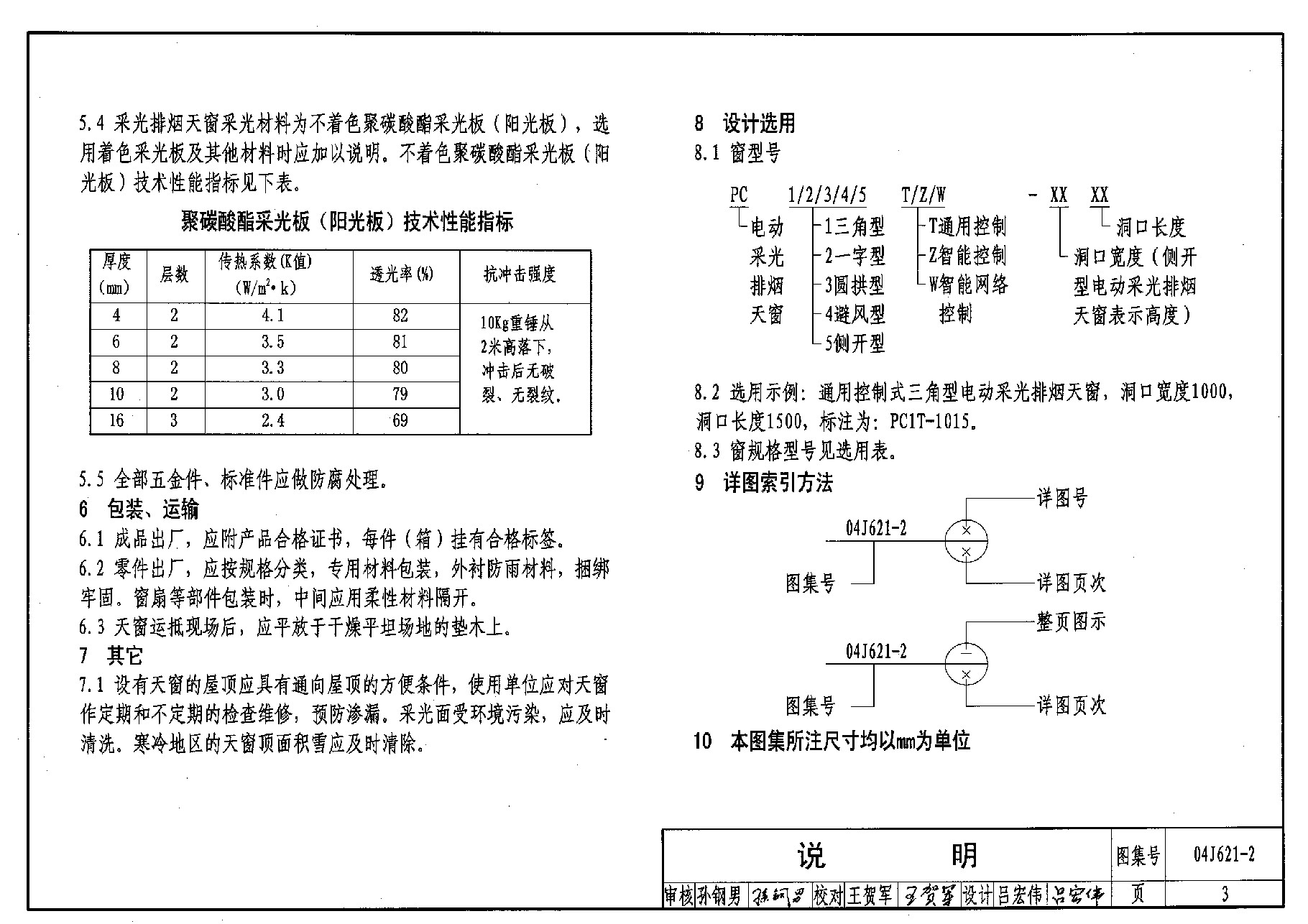 04J621-2 电动采光排烟天窗.pdf,第3页预览
