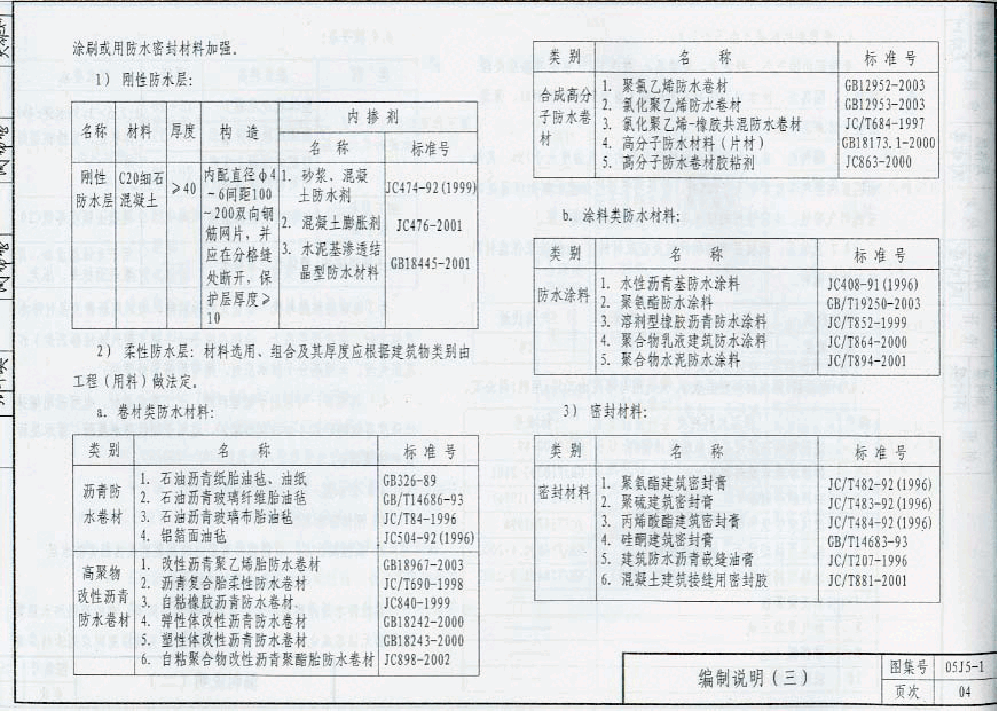 05系列建筑标准设计图集05J5-1平屋面p.pdf,第4页预览