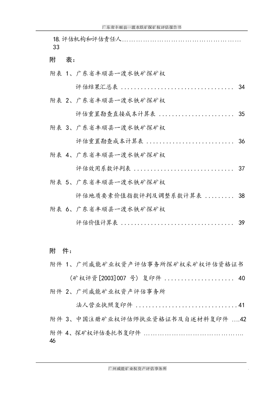广东省丰顺县一渡水铁矿探矿权评估报告书.docx,第4页预览