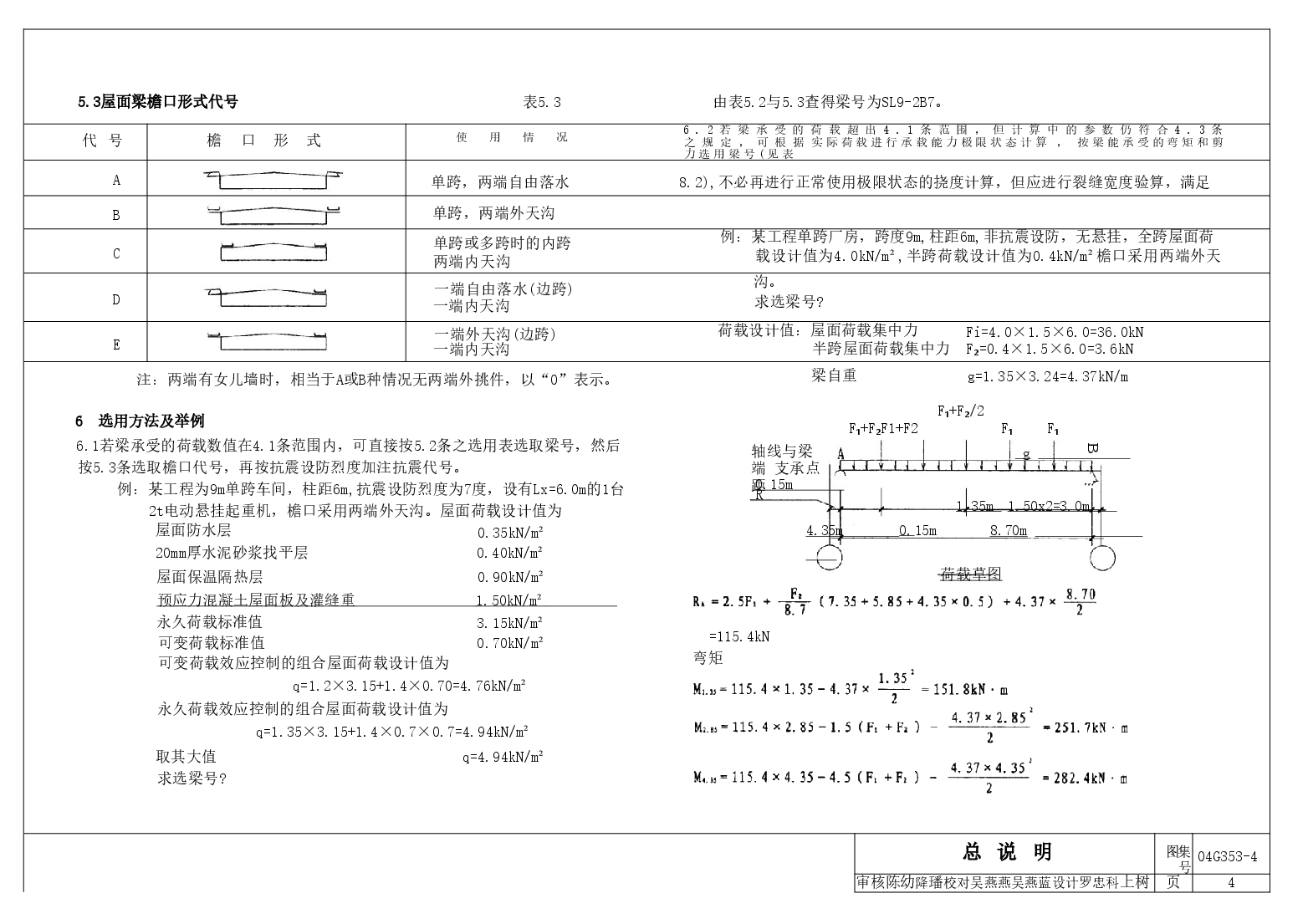 04G353-4 钢筋混凝土屋面梁.doc,第4页预览