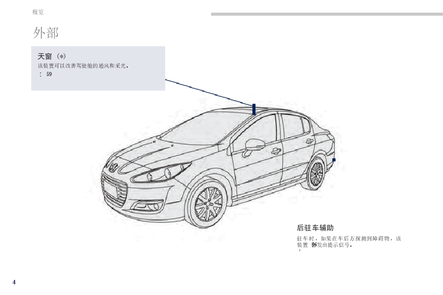 标致308 2014款说明书.docx，第4页预览