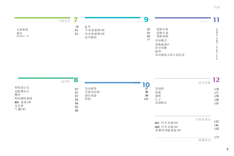 标致308 2014款说明书.docx，第3页预览