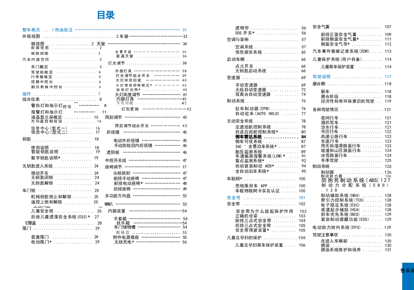 思皓曜汽车说明书.docx,第4页预览