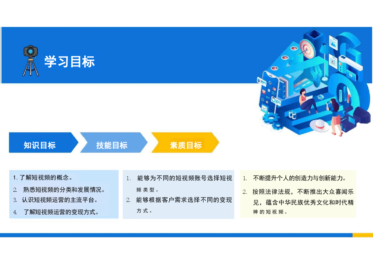 2025年短视频运营实务(慕课版)—配套教材课件项目1电子课件.pdf,第3页预览