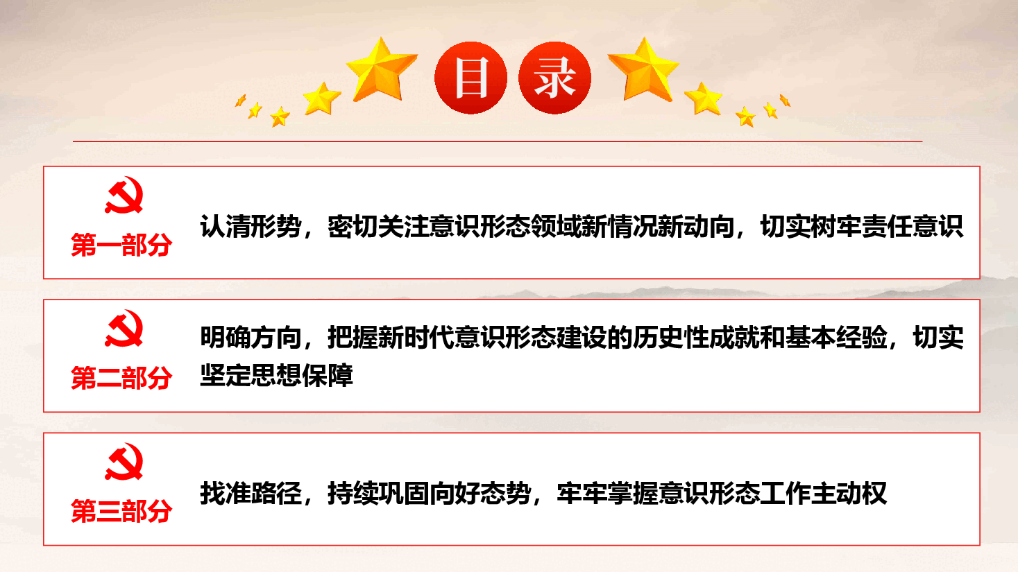 意识形态党课《认清严峻形势,压实不可懈怠责任,推动意识形态工作落到实处》(PPT+文字稿).pptx,第4页预览