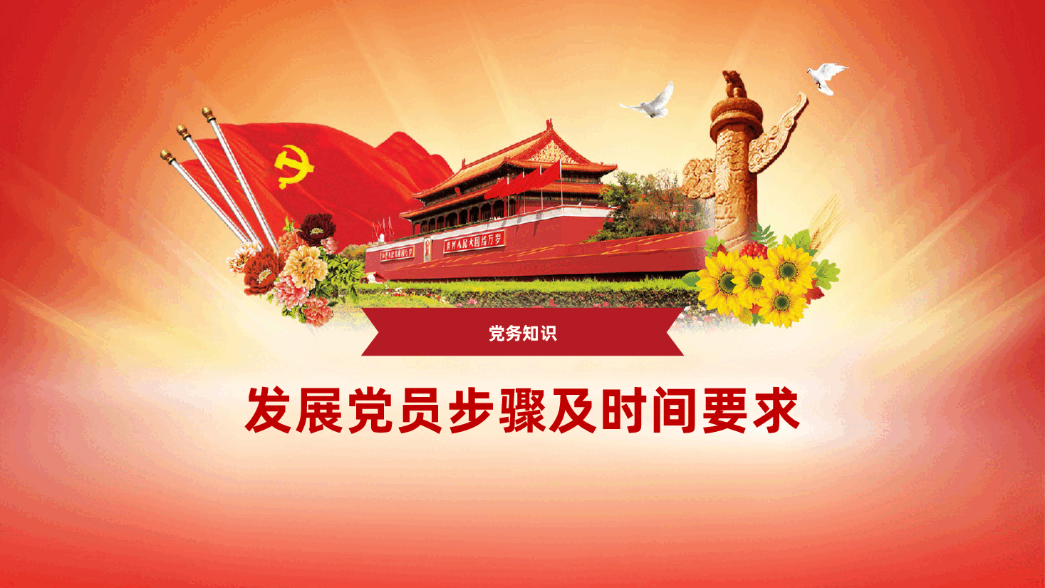党务知识:发展党员步骤及时间要求详解ppt(入党流程培训、入党积极分子、入党申请).ppt,第1页预览